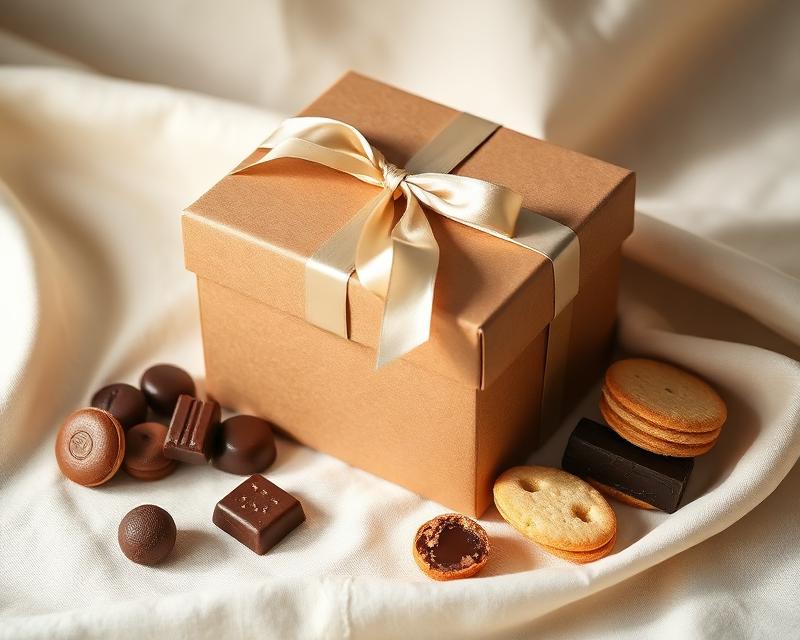 An Australian birthday gift hamper styled on a table